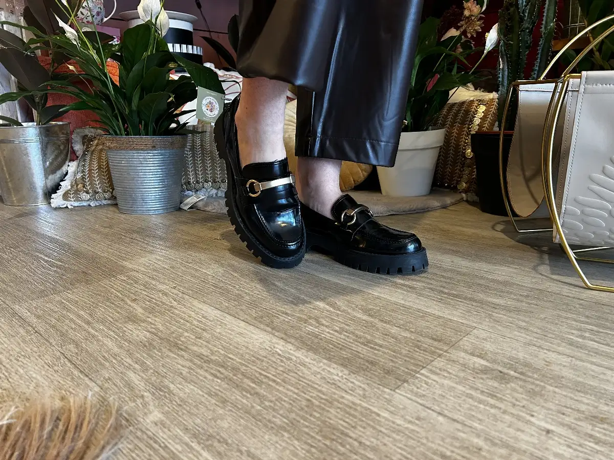 Mocassins noirs confort