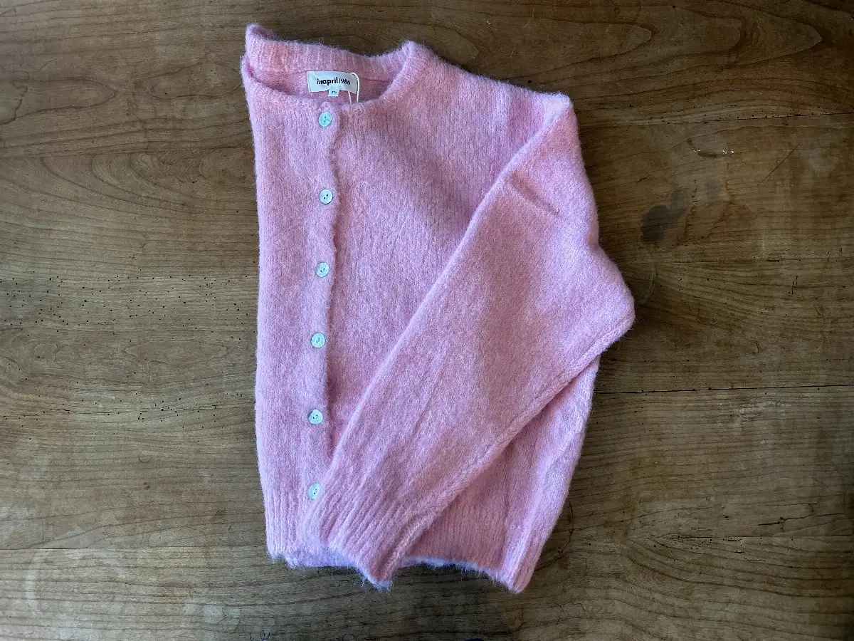 Cardigan rose poudré