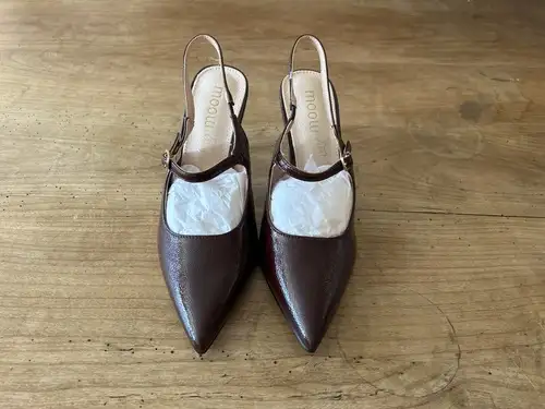 chaussures à talon bordeaux