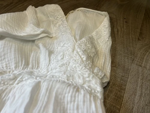 Robe longue en gaze de coton