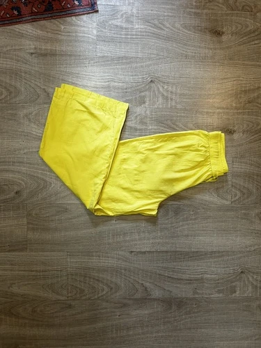 Pantalon fluide jaune