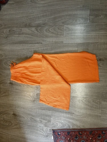 Pantalon fluide en gaz de coton