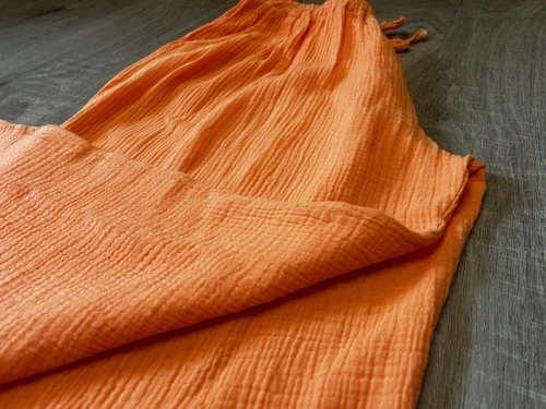 Pantalon fluide en gaz de coton