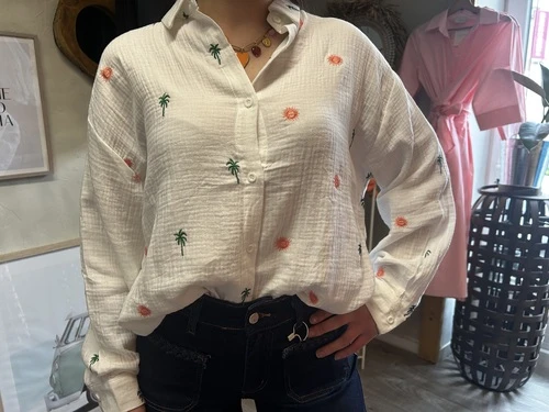 chemise en gaz de coton