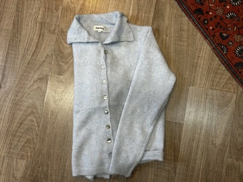 Gilet en laine bleue